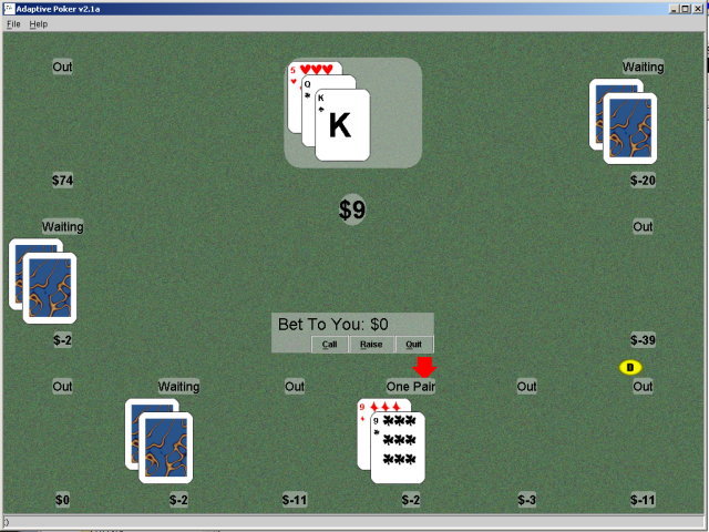 Adaptive Poker Screenshot